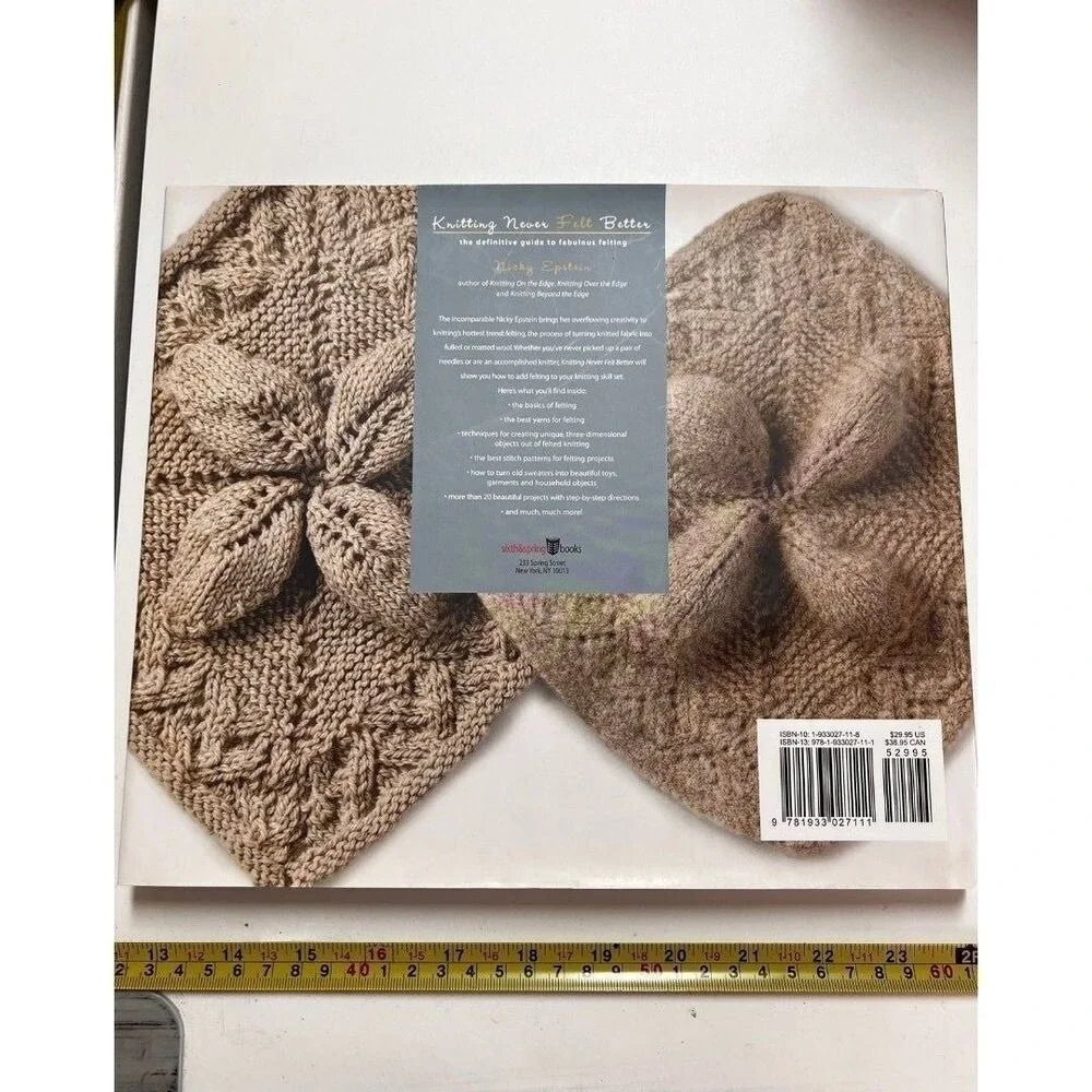 Knitting Never Felt Better Nicky Epstein Felting Guide Hardcover‎ Craft Book
